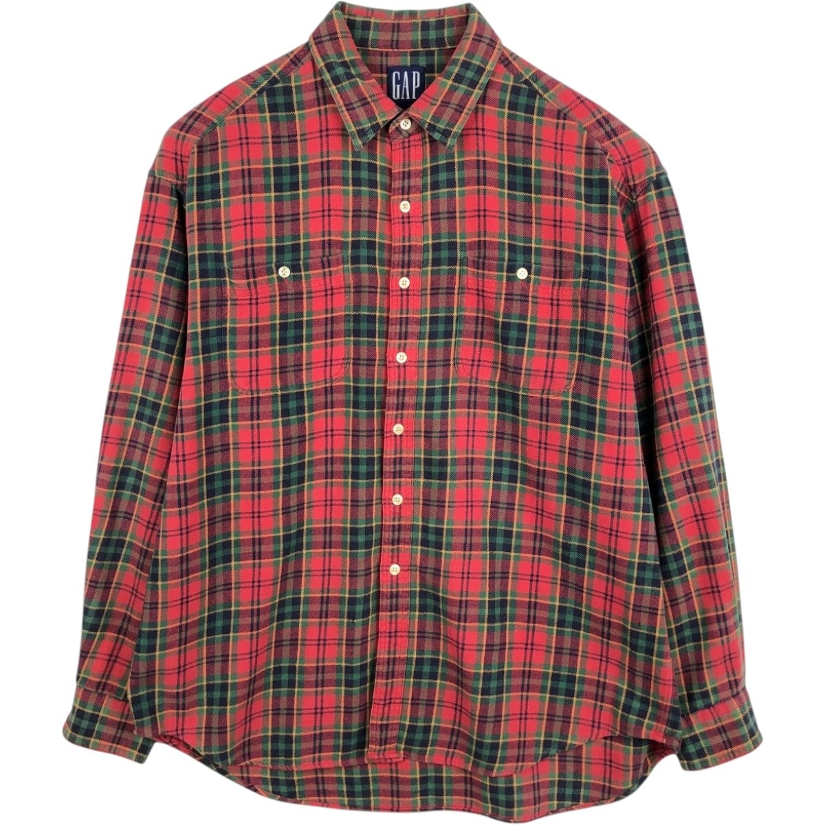 古着 ギャップ GAP 長袖 フランネルチェックシャツ メンズXL相当/eaa672848