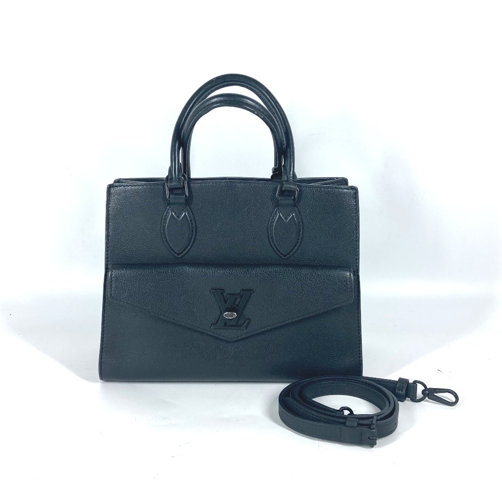 ルイヴィトン LOUIS VUITTON ロックミー トートPM M55845 トートバッグ ショルダーバッグ 2WAYバック ハンドバック 斜め掛け カバン ハンドバッグ グレインカーフレザー ノワール ブラック