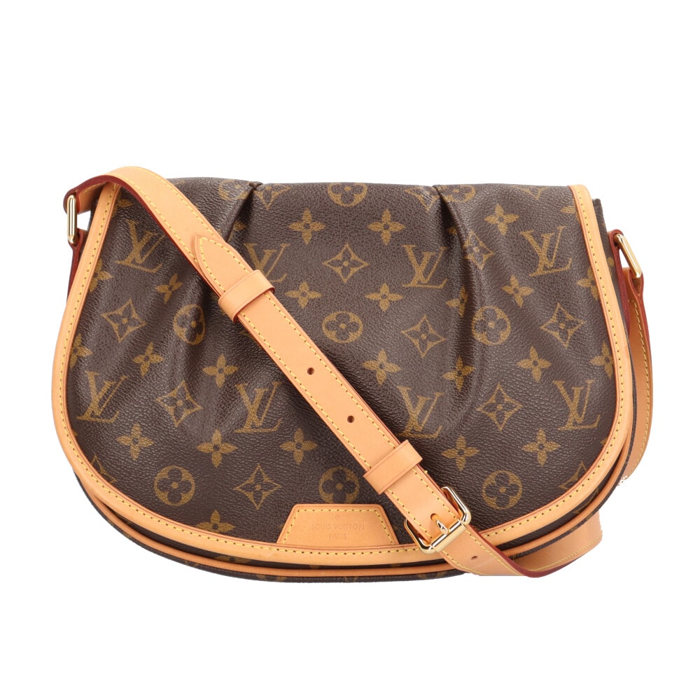 ルイヴィトン メニルモンタンPM モノグラム ショルダーバッグ モノグラムキャンバス M40474 ブラウン レディース LOUIS VUITTON  中古