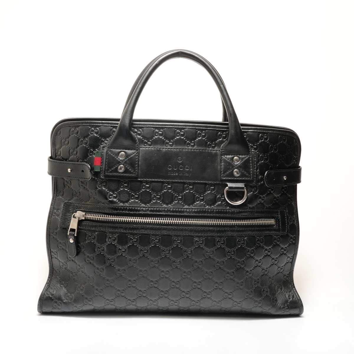 グッチ GUCCI GGシマ レザー ハンドバッグ【中古】