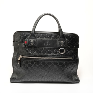 グッチ GUCCI GGシマ レザー ハンドバッグ【中古】