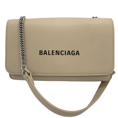 Balenciaga Everyday Chain Wallet ”Beige”