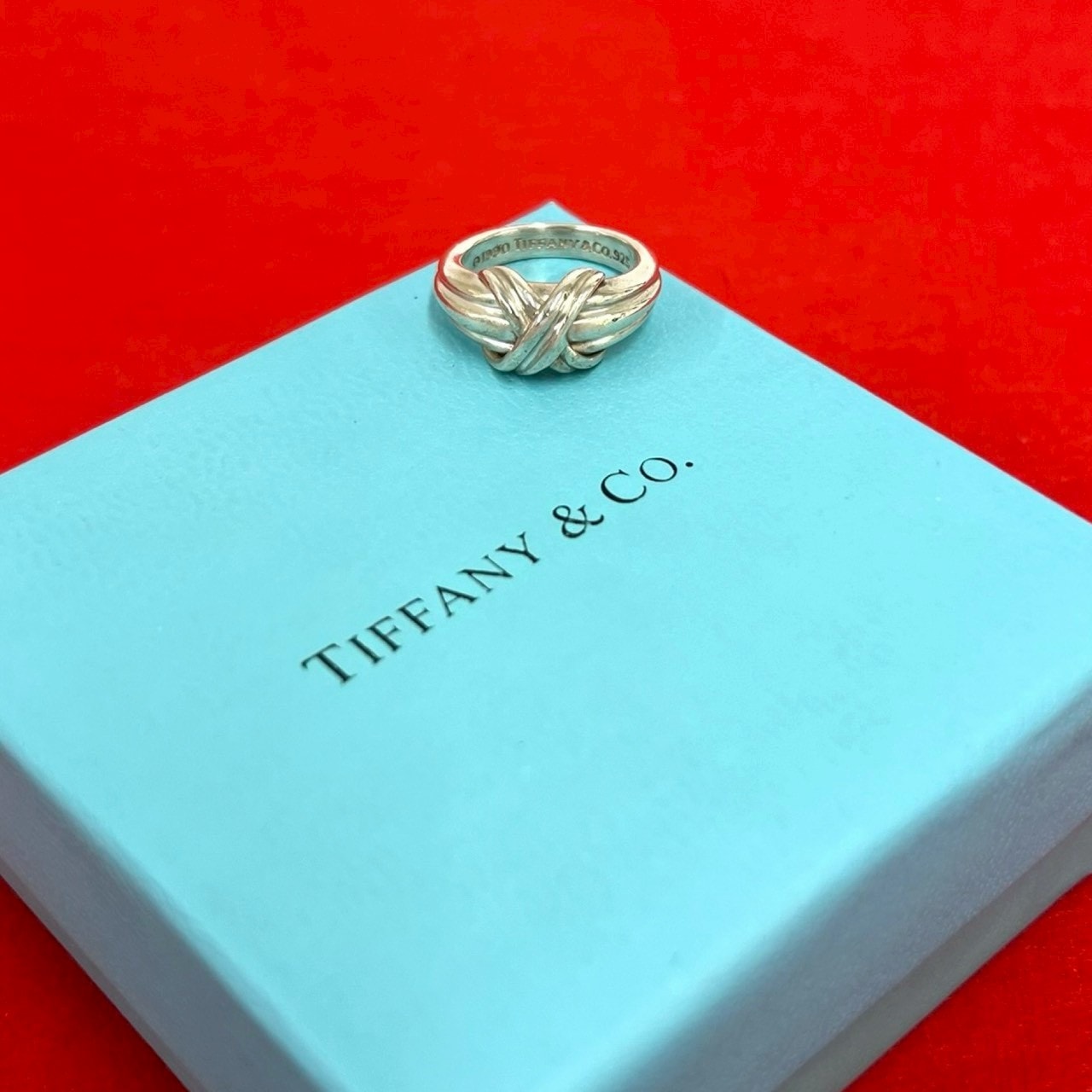 TIFFANY&Co. ティファニー シグネチャー リング シルバー925 リング・指輪 9号 シルバー
l70-9