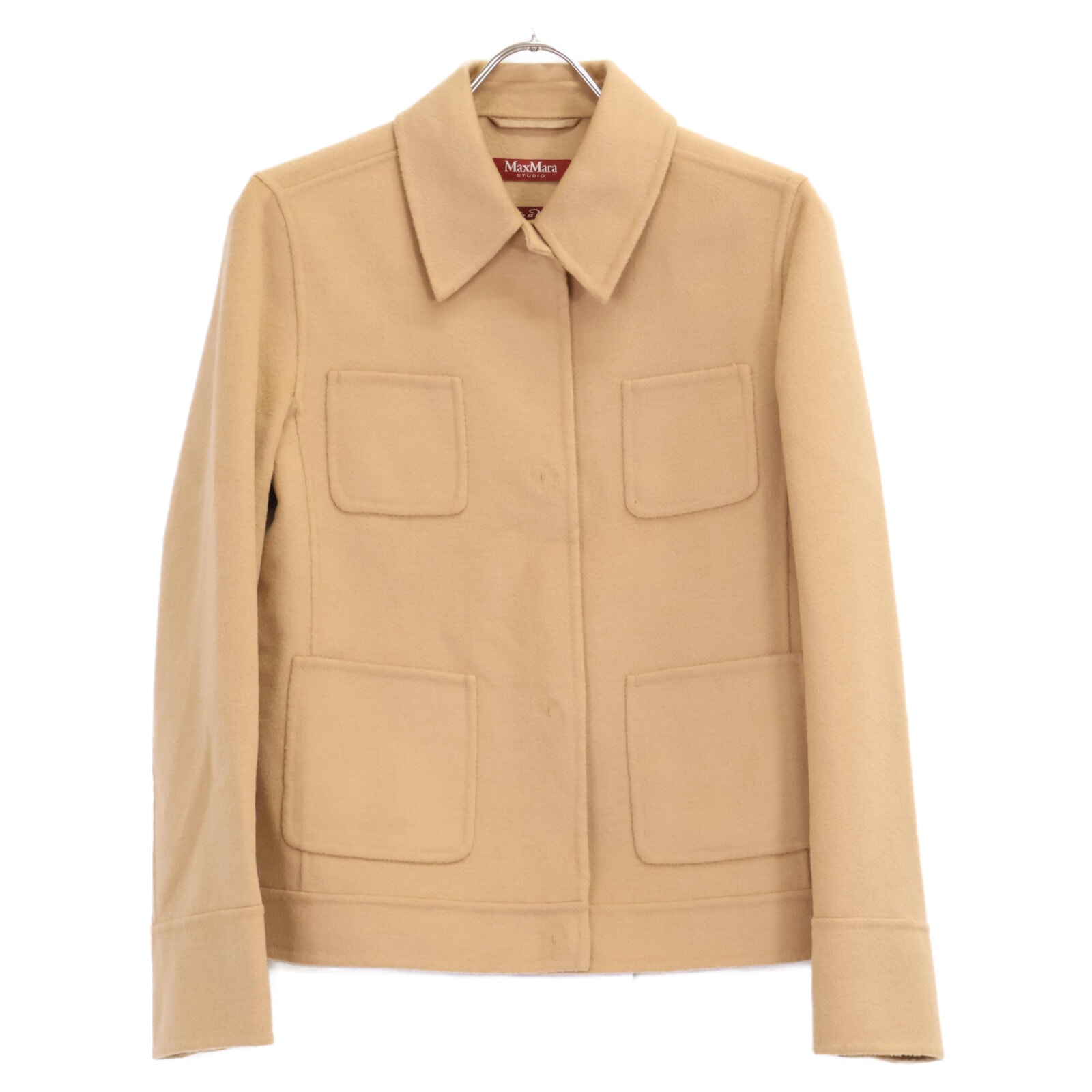 マックスマーラスタジオ 美品 604101276 ウール×カシミヤダブルフェイス 36