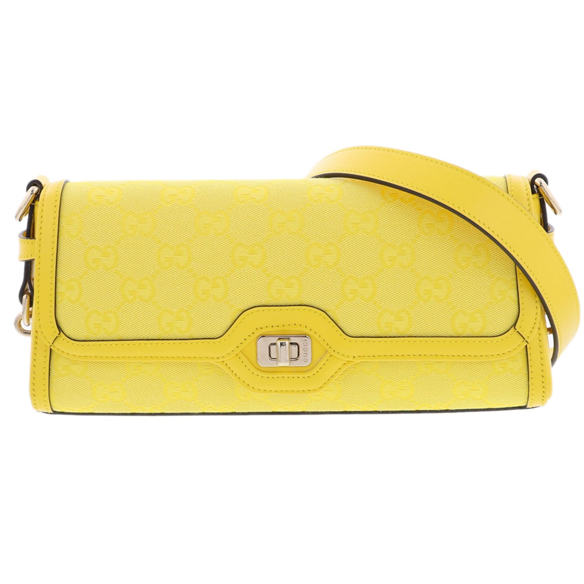 GUCCI グッチ LUCE ルーチェ スモール ショルダーバッグ  788061 GGキャンバス イエロー  レディース【中古】