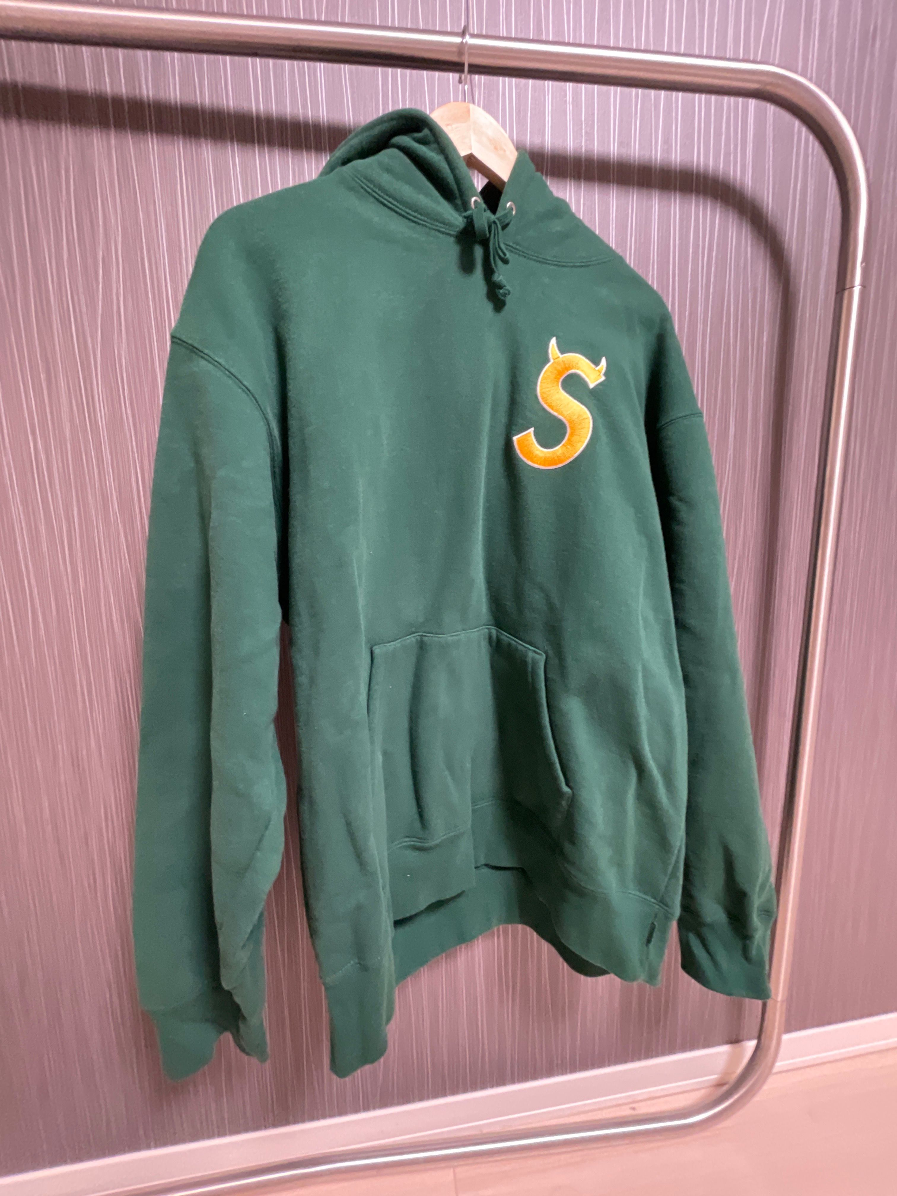 Supreme S Logo Hooded Sweatshirt "Dark Green" (22FW)