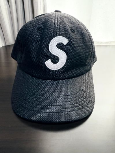 Supreme Raffia S Logo 6-Panel "Black"