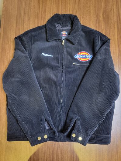 Supreme x Dickies Corduroy Work Jacket "Black"