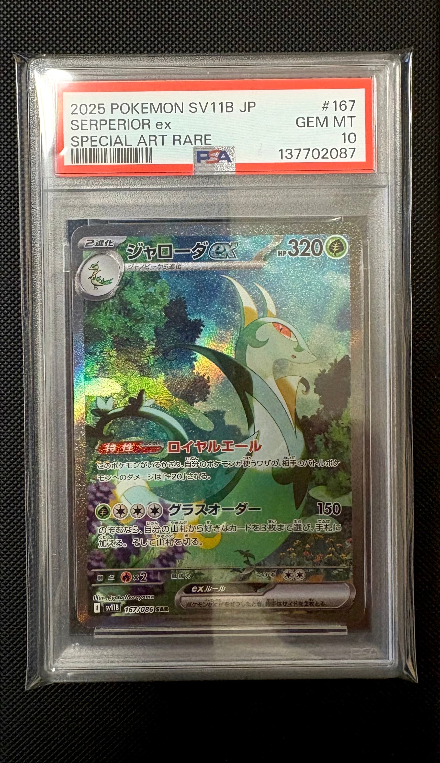 PSA10】ジャローダex SAR [SV11B 167/086](拡張パック「ブラックボルト