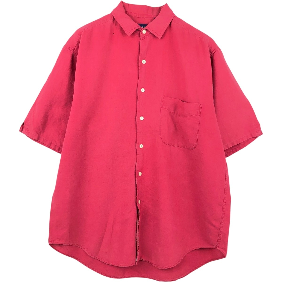 古着 90年代 ギャップ GAP オールドギャップ 半袖 コットン×リネンシャツ メンズM相当 ヴィンテージ/eaa660738