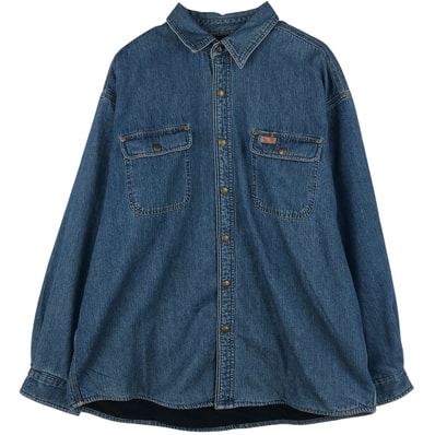 古着 カーハート Carhartt 長袖 デニムシャツ メンズXL相当/eaa609603