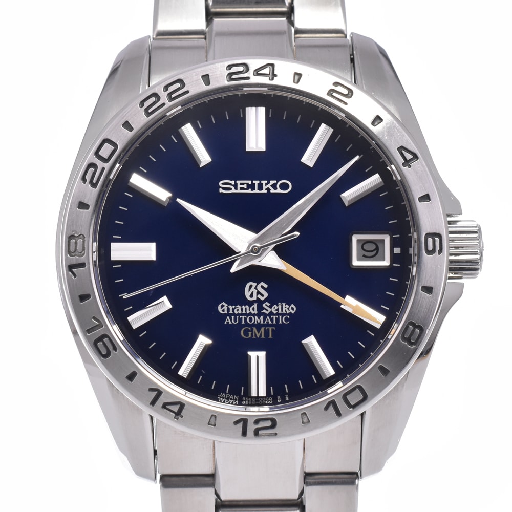 セイコー SEIKO SBGM029/9S66-00C0 グランドセイコー 10周年記念限定モデル ブルー 自動巻き メンズ 良品 箱・保証書付き 腕時計 J#147998