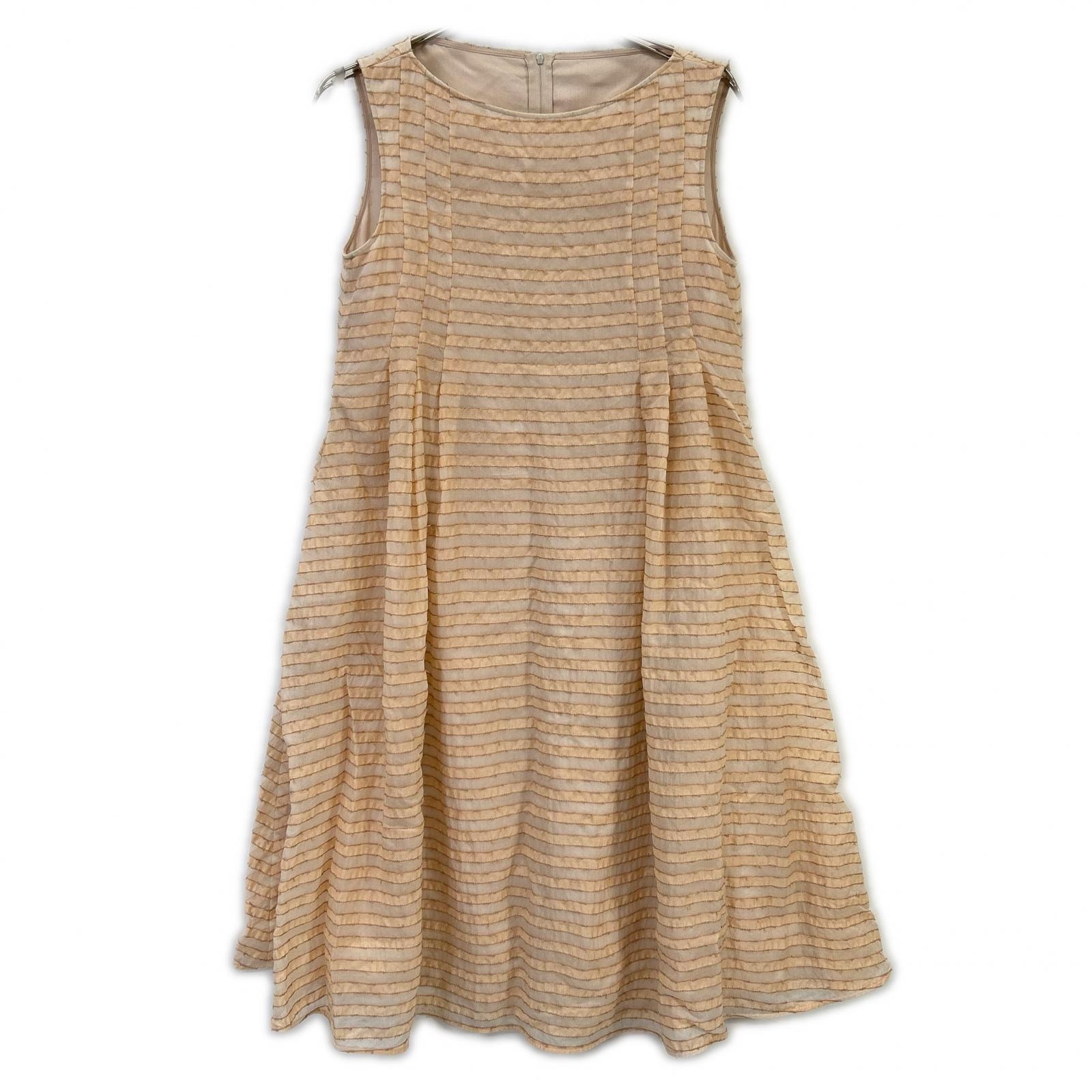 フォクシーニューヨーク 24SS 44363 LIBERT ボーダーデザイン ワンピース 40