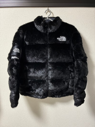 Supreme x The North Face Faux Fur Nuptse Jacket "Black"