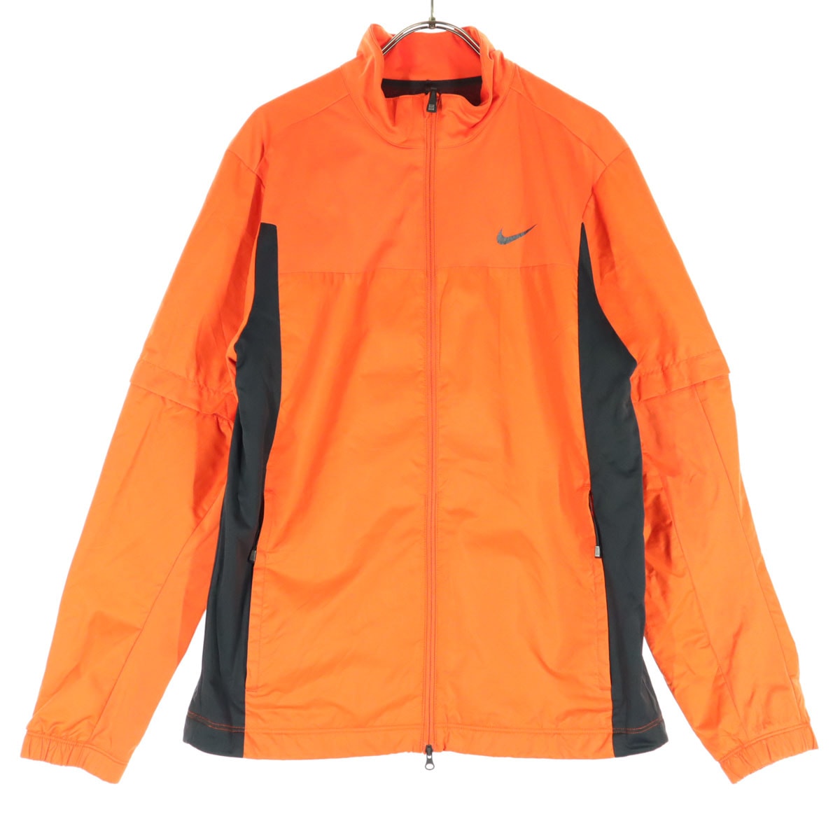NIKE GOLF ナイキゴルフ プリント ゴルフ 長袖 ジップジャケット M オレンジ
