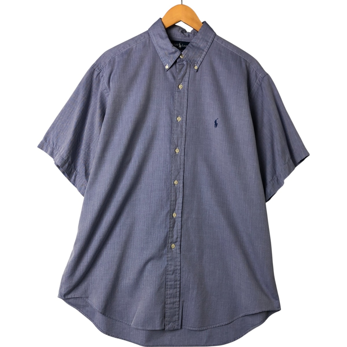 古着 ラルフローレン Ralph Lauren YARMOUTH 半袖 ボタンダウンシャツ メンズL相当/eaa551136