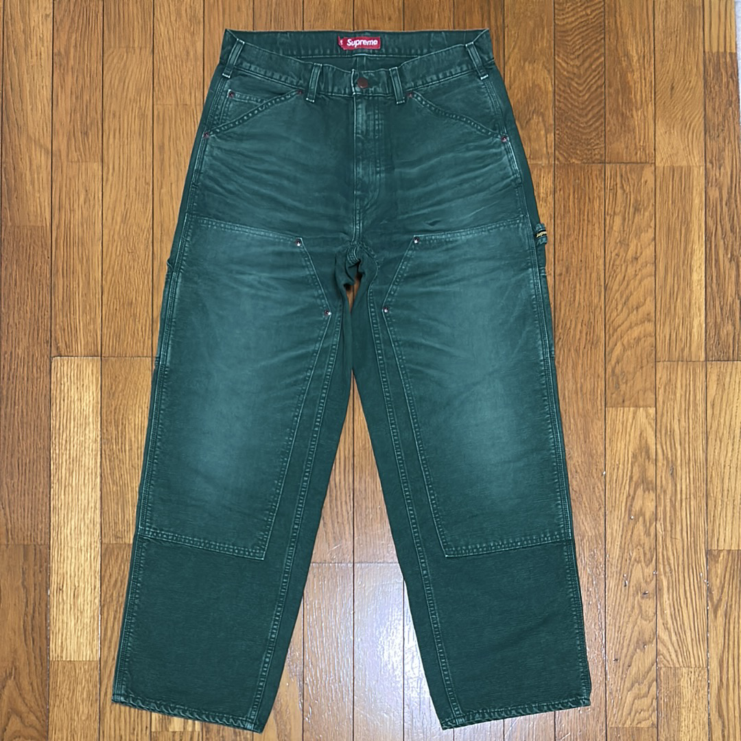 Supreme Worn Double Knee Painter Pant (25SS) "Green"