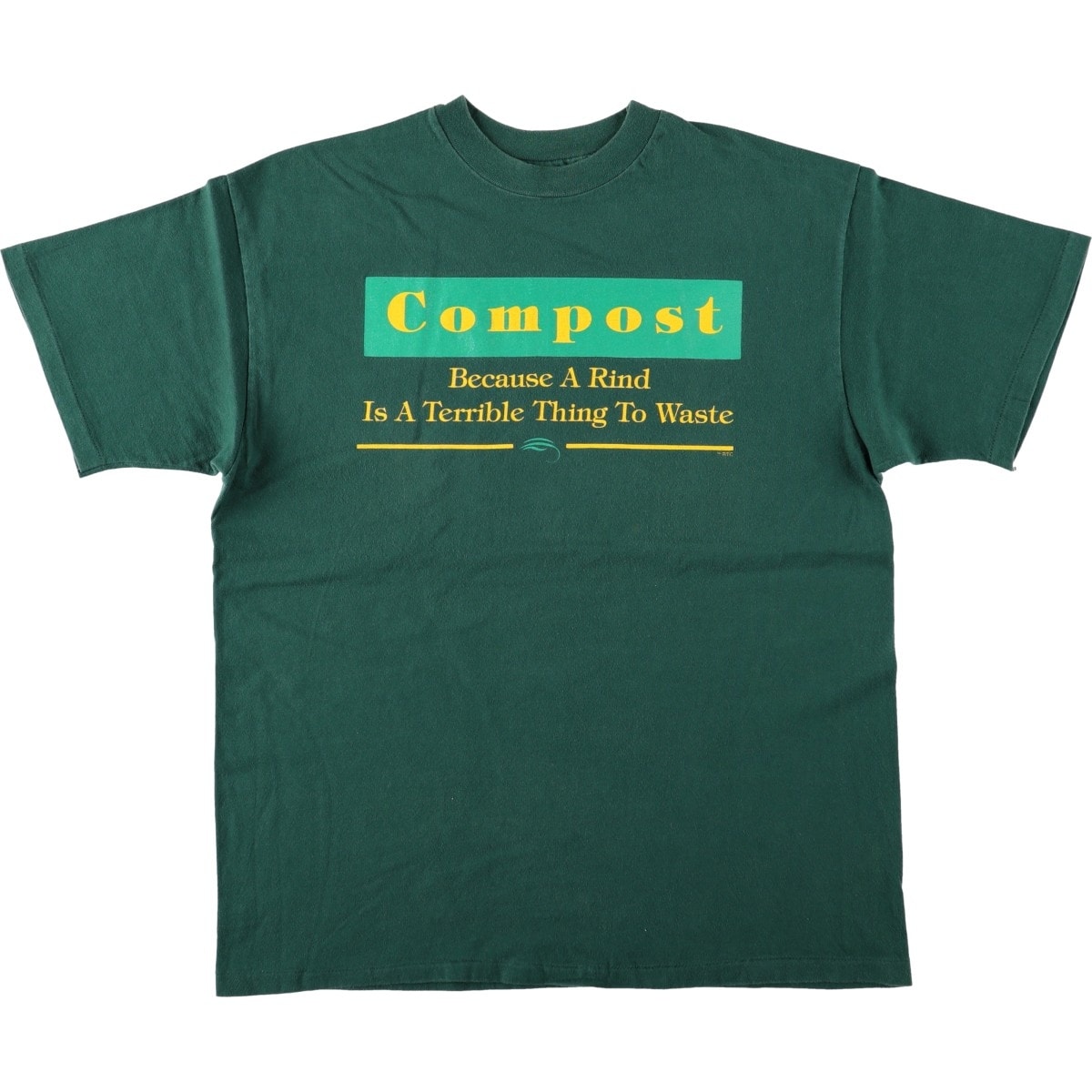 古着 ~90年代 ヘインズ Hanes BEEFY-T メッセージプリントTシャツ USA製 メンズL相当/eaa642542