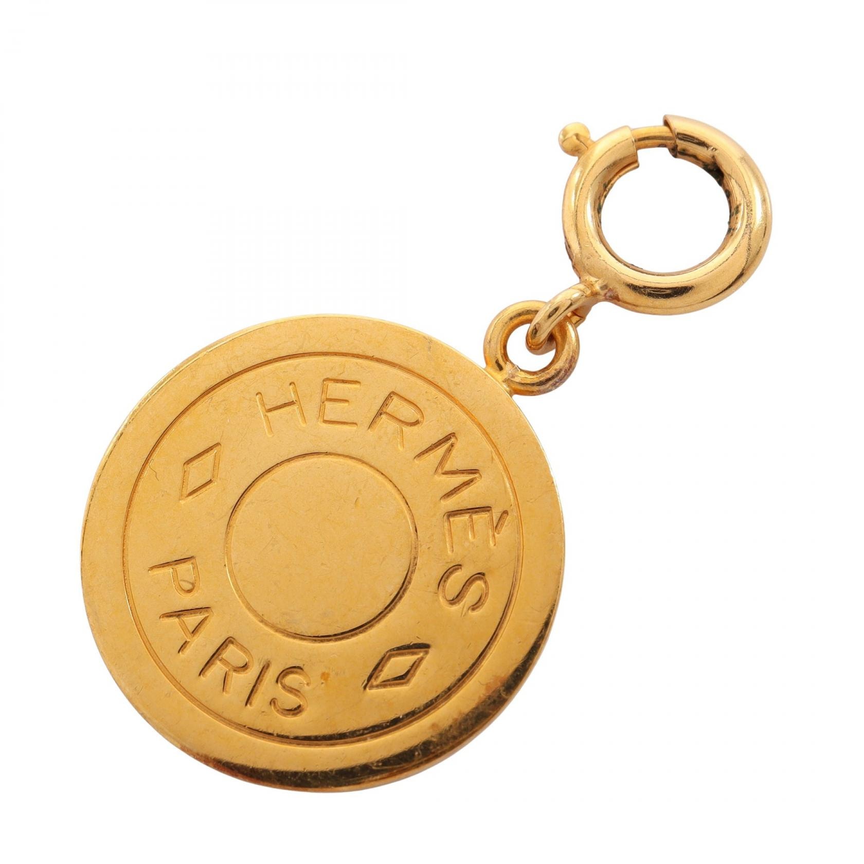 エルメス HERMES セリエ ペンダントトップ ジュエリー GP(ゴールドメッキ) ゴールド レディース ゴールド系 【中古】