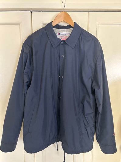 Supreme x Champion Coaches Jacket "Navy"