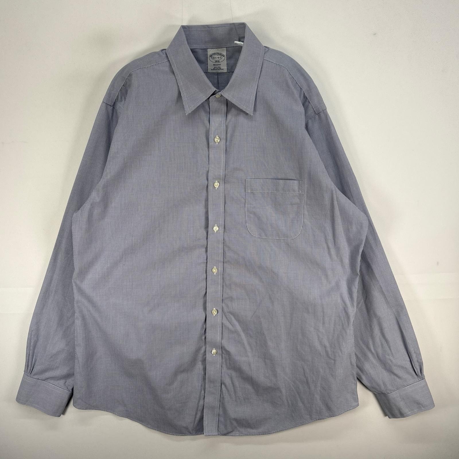 古着 ブルックスブラザーズ Brooks Brothers 長袖シャツ 1818 REGENT L  ネイビー系 チェック メンズ