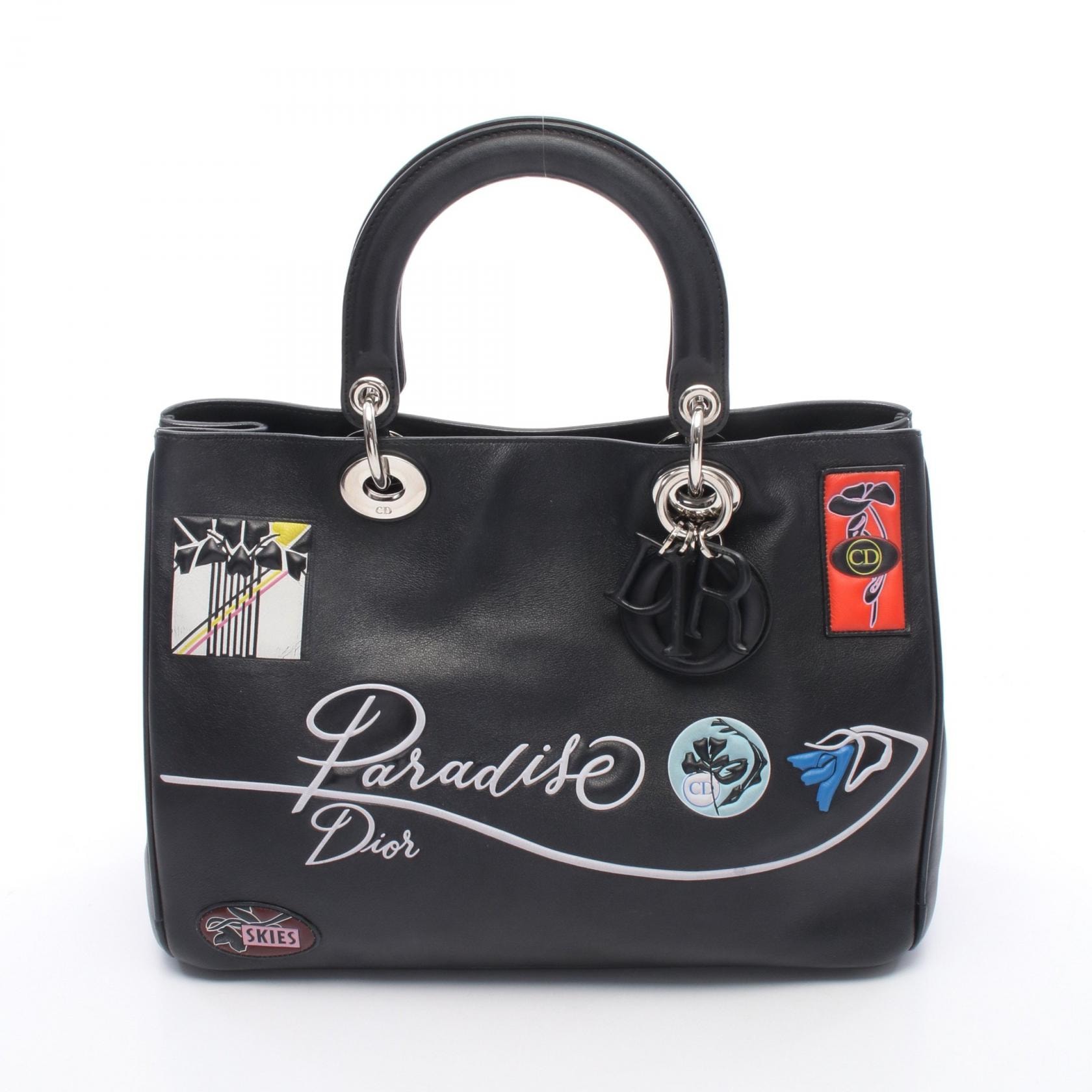 ディオール Dior パラダイス ディオリッシモ ハンドバッグ バッグ レザー レディース ブラック系 / マルチカラー 【中古】