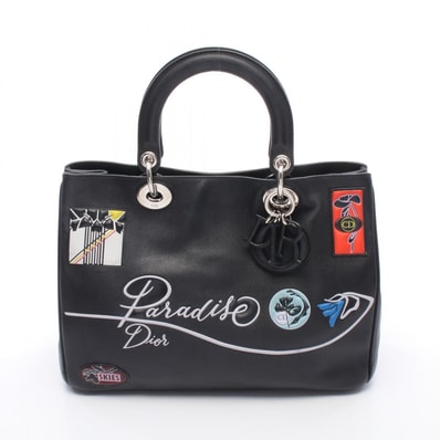 ディオール Dior パラダイス ディオリッシモ ハンドバッグ バッグ レザー レディース ブラック系 / マルチカラー 【中古】