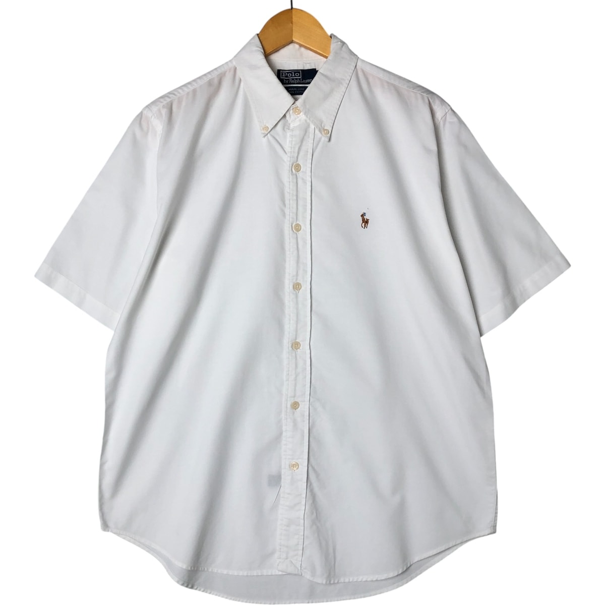 古着 ラルフローレン Ralph Lauren POLO by Ralph Lauren MARLOWE 半袖 ボタンダウンシャツ メンズL相当/eaa557773