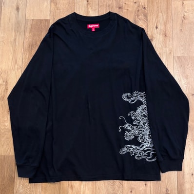 Supreme Dragon Embroidered L/S Top "Black"