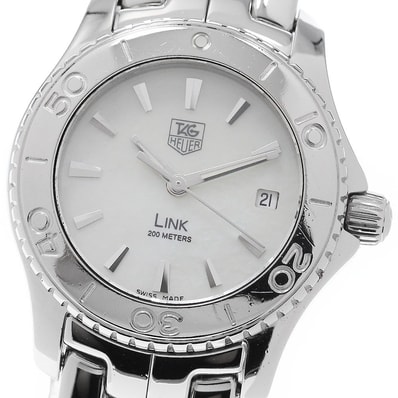 ★保 タグホイヤー リンク デイト WJ1313 レディース 【中古】