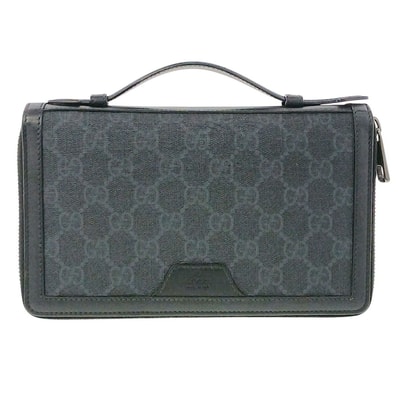 GUCCI GG Supreme Travel Document Case "Black"