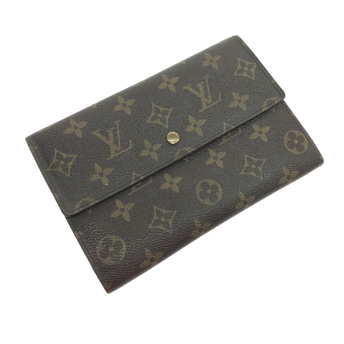 $$ LOUIS VUITTON ルイヴィトン 手帳カバー モノグラム ポシェットパスポート M60135 ブラウン