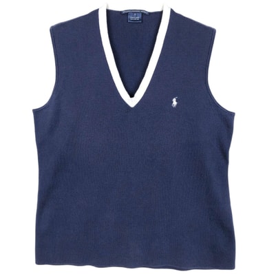 古着 ラルフローレン Ralph Lauren RALPH LAUREN SPORT Vネック コットンベスト レディースM相当/eaa670437