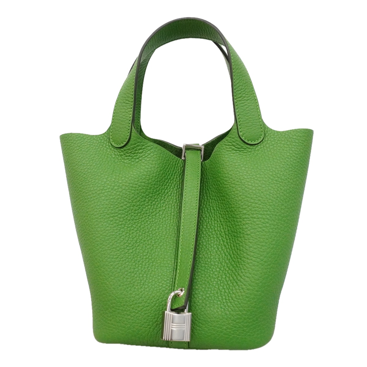 ★SALE【6hc2518】エルメス ハンドバッグ ピコタンロックPM トリヨンクレマンス ヴェールユッカ G刻印【中古】レディース