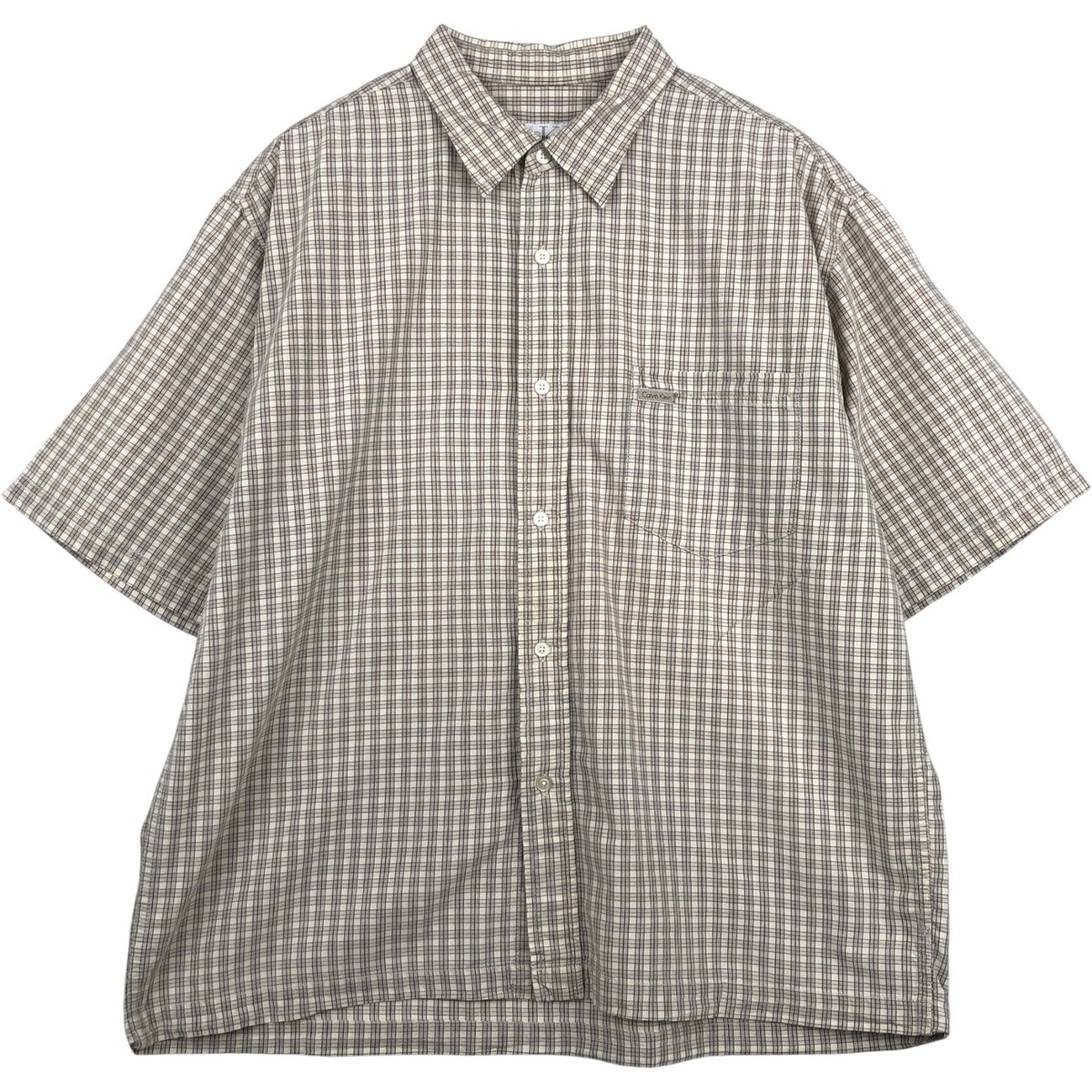 古着 90~00年代 カルバンクライン Calvin klein JEANS 半袖 コットン チェックシャツ ボックスシャツ メンズXL相当 ヴィンテージ/eaa643794