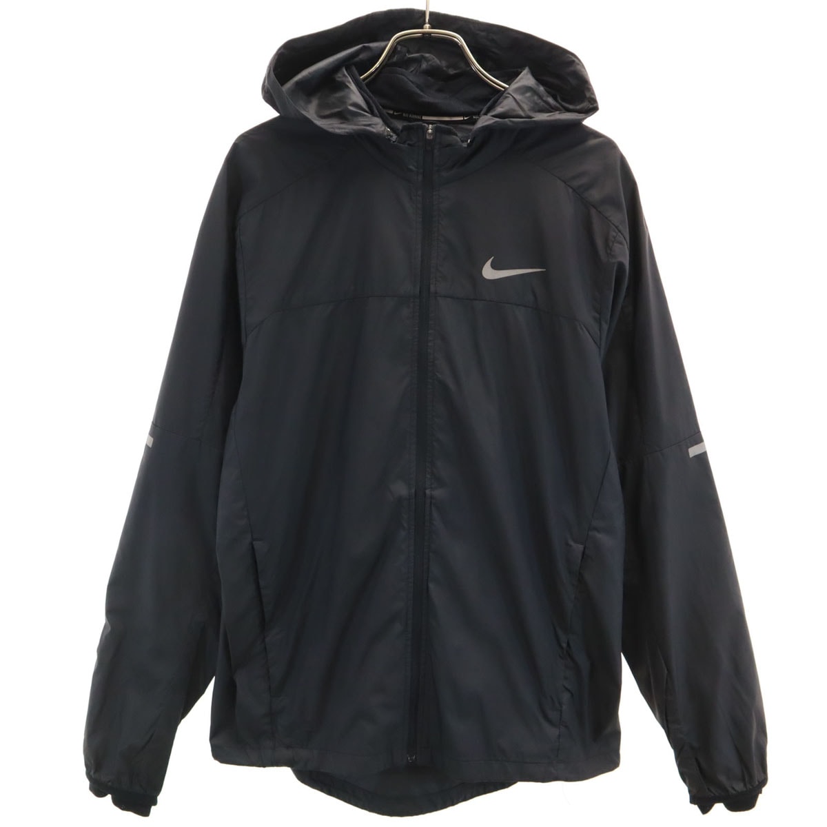 NIKE ナイキ ランニング 長袖 ジップパーカー M ブラック