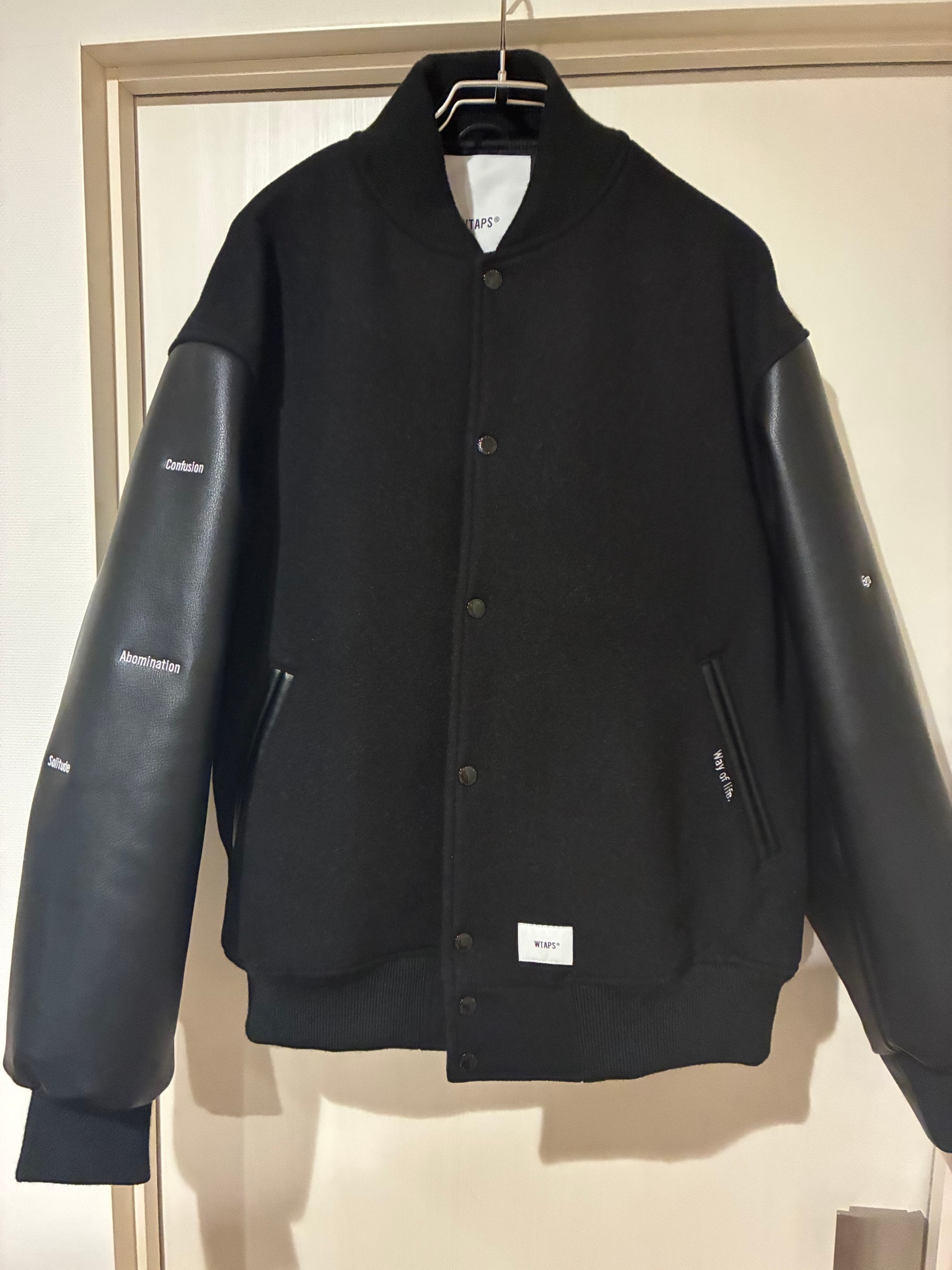 WTAPS BC / Jacket / WOPL Melton Synthetic "Black"