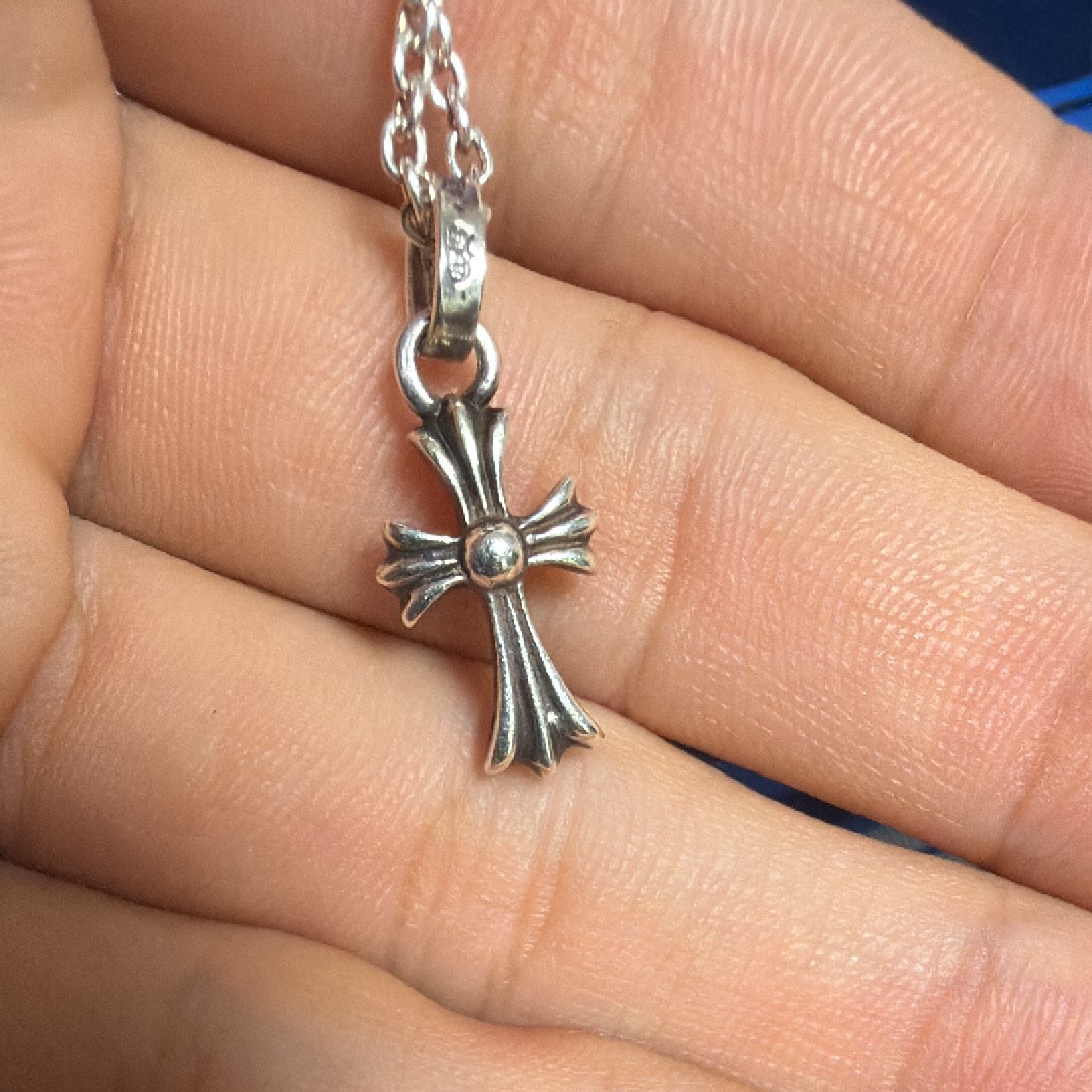 Chrome Hearts Cross Baby Fat Charm "Silver"
