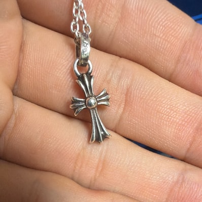 Chrome Hearts Cross Baby Fat Charm "Silver"