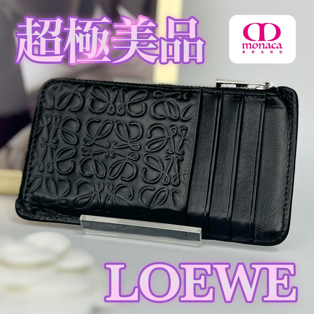 超極美品 LOEWE フラグメント コインケース カードケース コインパース