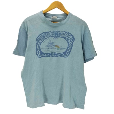 80S ボディ OLD USA製 プリント S/S ボックス Tシャツ 裾袖シングル 短丈 1908-1984【1143914263709】