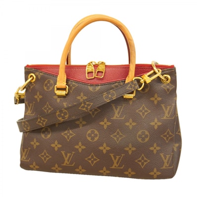【6dc2752】ルイヴィトン ハンドバッグ モノグラム パラスBB M41241 ブラウン スリーズ 2wayバッグ【中古】レディース