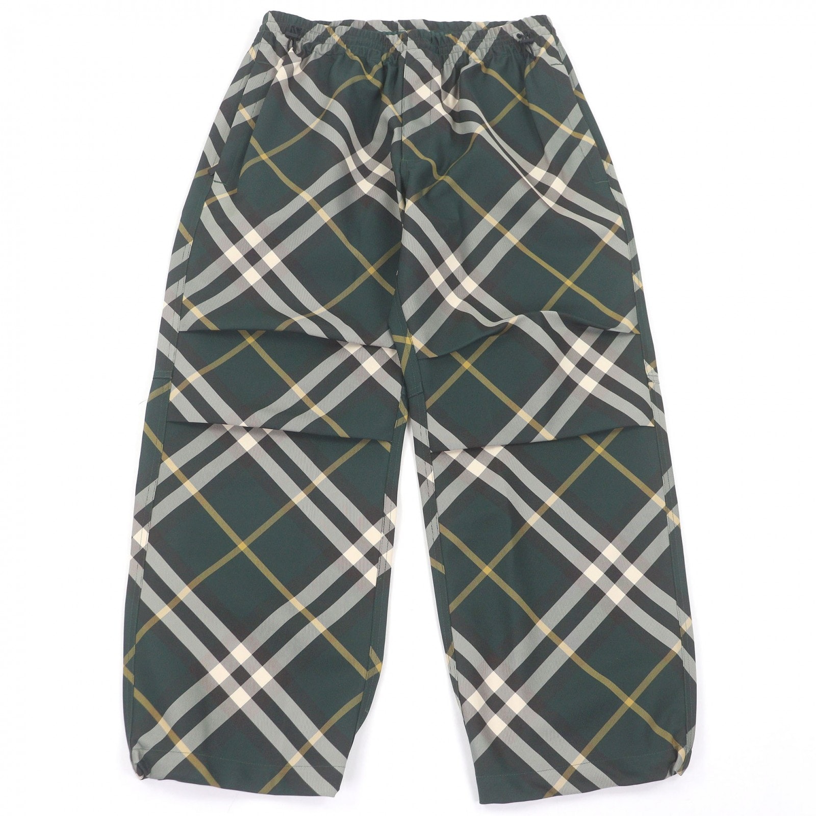 極美品 バーバリー パンツ グリーン メンズ M 8085091