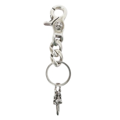 CHROME HEARTS クロムハーツ(原本有) ネックレス CLP CHN CLASSIC-S ショート クラシックリンク キーチェーン ダガー シルバー系【中古】