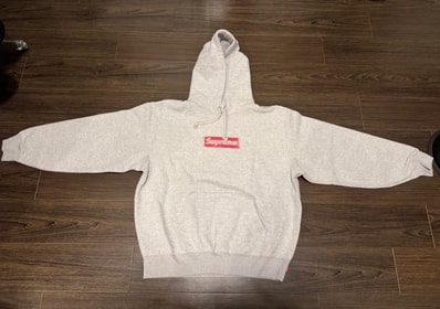 Supreme Inside Out Box Logo Hooded Sweatshirt "Heather Grey"