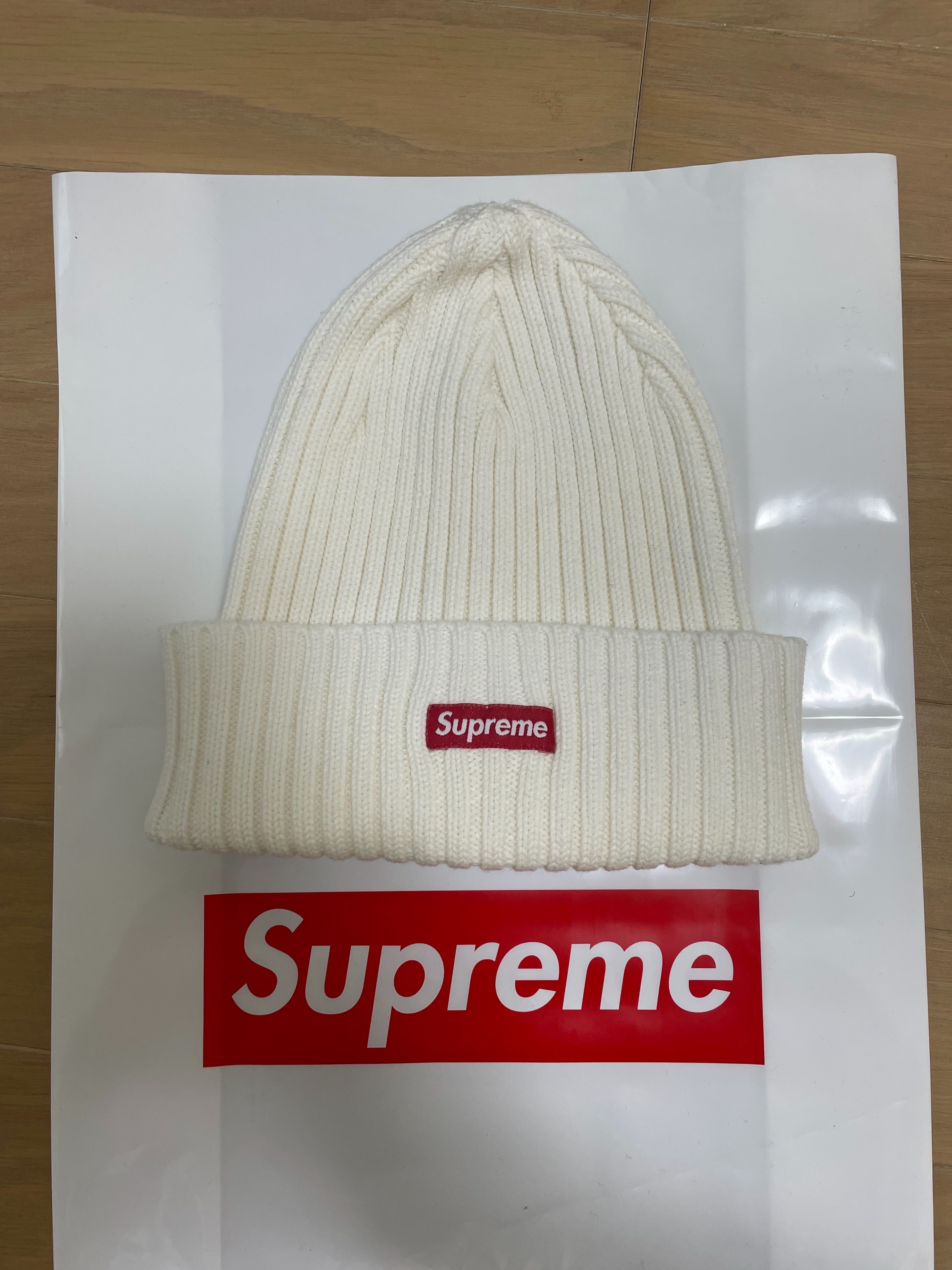 Supreme Overdyed Beanie "White"(19SS)