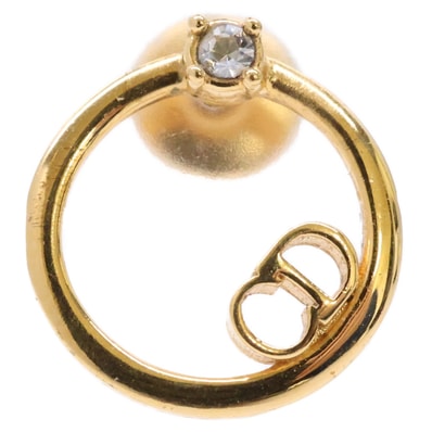 クリスチャンディオール CDモチーフ ラインストーン 片耳 シングル