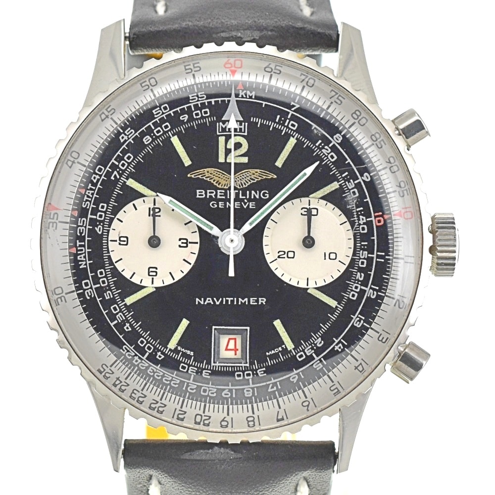 値下 ブライトリング BREITLING 7808 ナビタイマー クロノグラフ デイト バルジュー7740 自動巻き メンズ 良品 B#141998