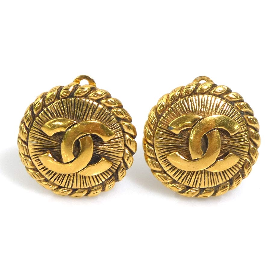 シャネル CHANEL イヤリング ココマーク メタル ゴールド レディース【中古】 e61734i