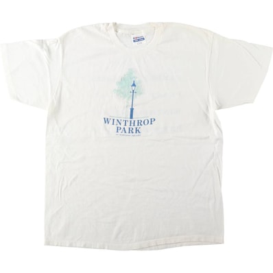 古着 80年代 ヘインズ Hanes THE PARK SHOP プリントTシャツ USA製 メンズXL相当 ヴィンテージ/eaa661528